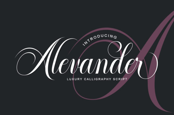 Alevander Script Font for Timeless Brand Identity