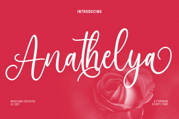 Anathelya: A Script Handwritten Font for Elegant Digital Branding