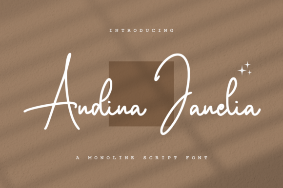 Andina Janelia: A Modern Script Font for Elegant Brand Identity