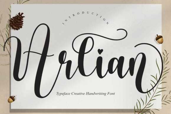 Arlian: A Refined Script Font for Elegant Design