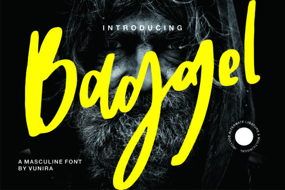 Baggel Handwritten Font for Romantic, Elegant Design Projects