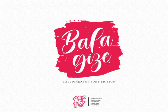 Balagize: A Dazzling Script Font for Editorial Elegance