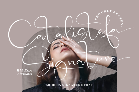 Catalistefa Signature Font for Elegant Editorial Design