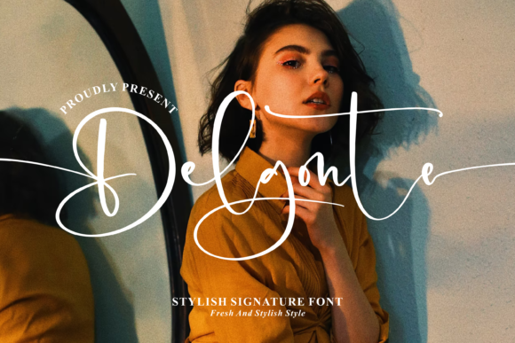 Delgonte Script Font for Elegant Brand Identity Design