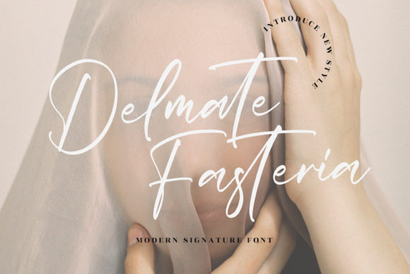 Delmate Fasteria: Elegant Script Handwritten Font for Makers