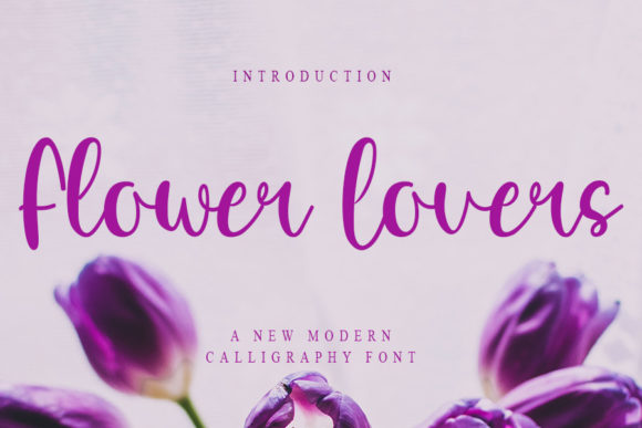 Flower Lovers Script Font for Creative Campaigns