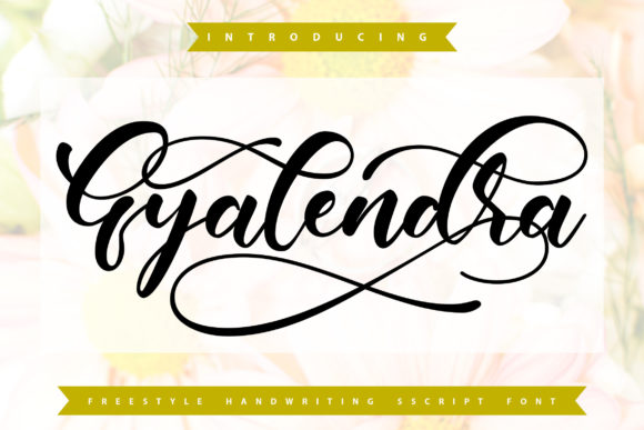 Gyalendra Script Handwritten Font for Makers