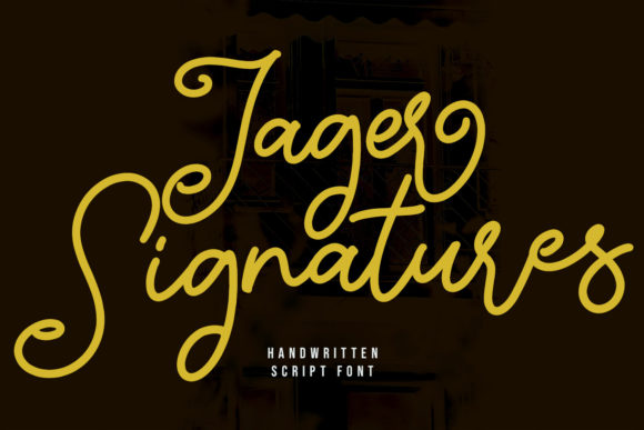 Jager Signature: A Handwritten Script Font for Thoughtful Typography