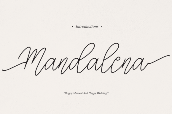 Mandalena Script Font for Elegant Brand Identity