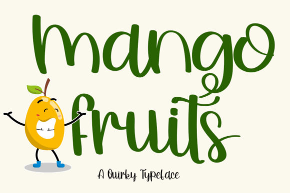 Mango Fruits Script Font for Modern Brand Identity