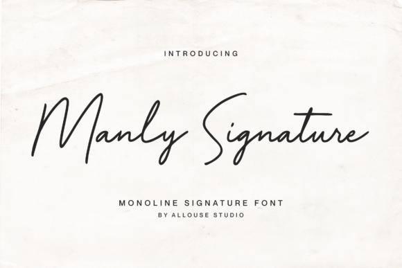 Manly Signature Font for Elegant Handmade Branding