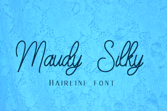 Maudy Silky Line: A Graceful Script Handwritten Font for Campaign Clarity