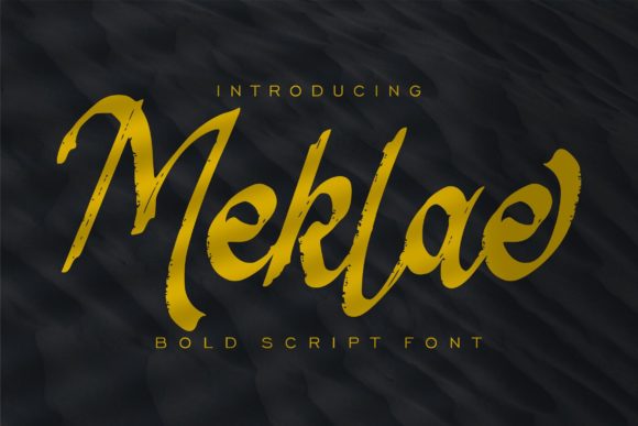 Meklae: A Bold Script Font for Elegant Editorial Moments