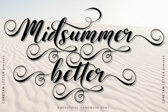 Midsummer Better: Elegant Script Font for Small Business Branding