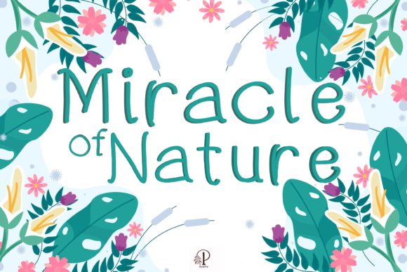 Miracle of Nature Script Font for Luxury Branding