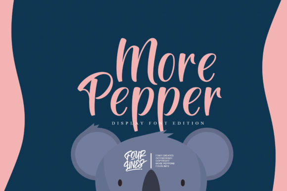 More Pepper Script Font for Elegant Branding
