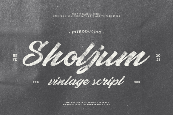 Sholjum Script Font for Small Business Branding