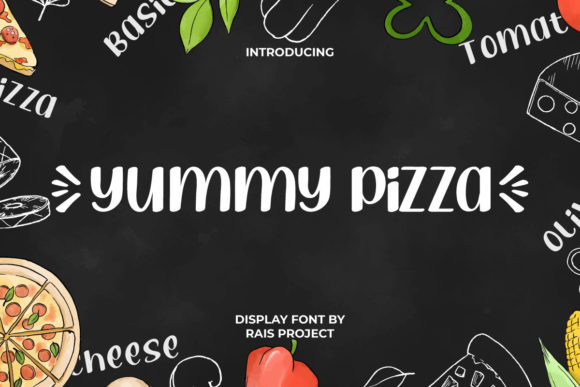 Yummy Pizza Script Font for Handmade Creators